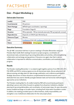 Deliverable 20 Factsheet
